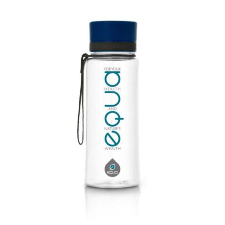 BPA-mentes műanyag kulacs - Kék felirattal