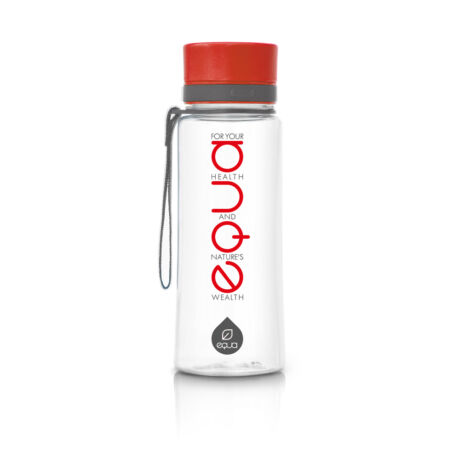 BPA-mentes műanyag kulacs - Piros felirattal